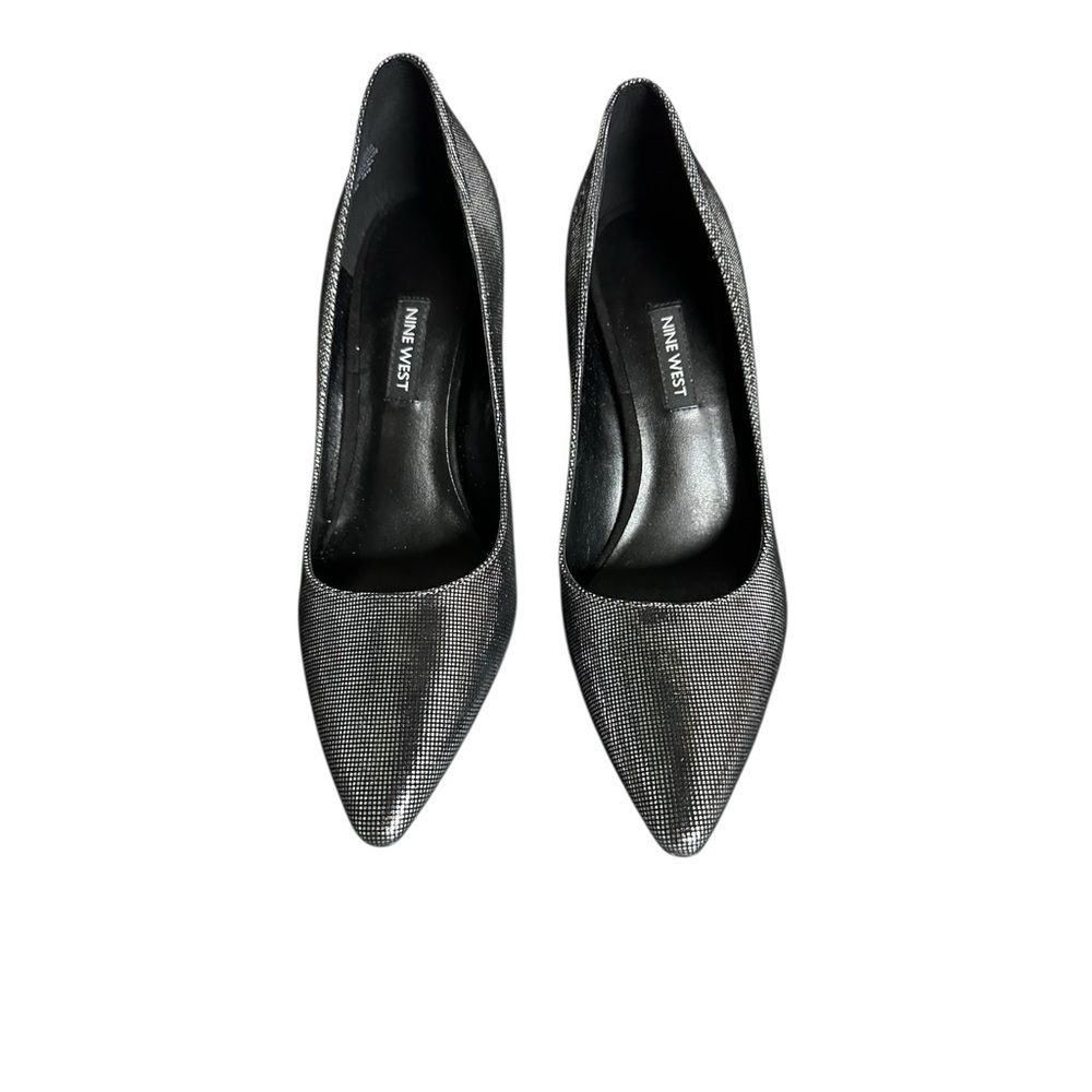 Nine West Silver Metallic Women's Heels